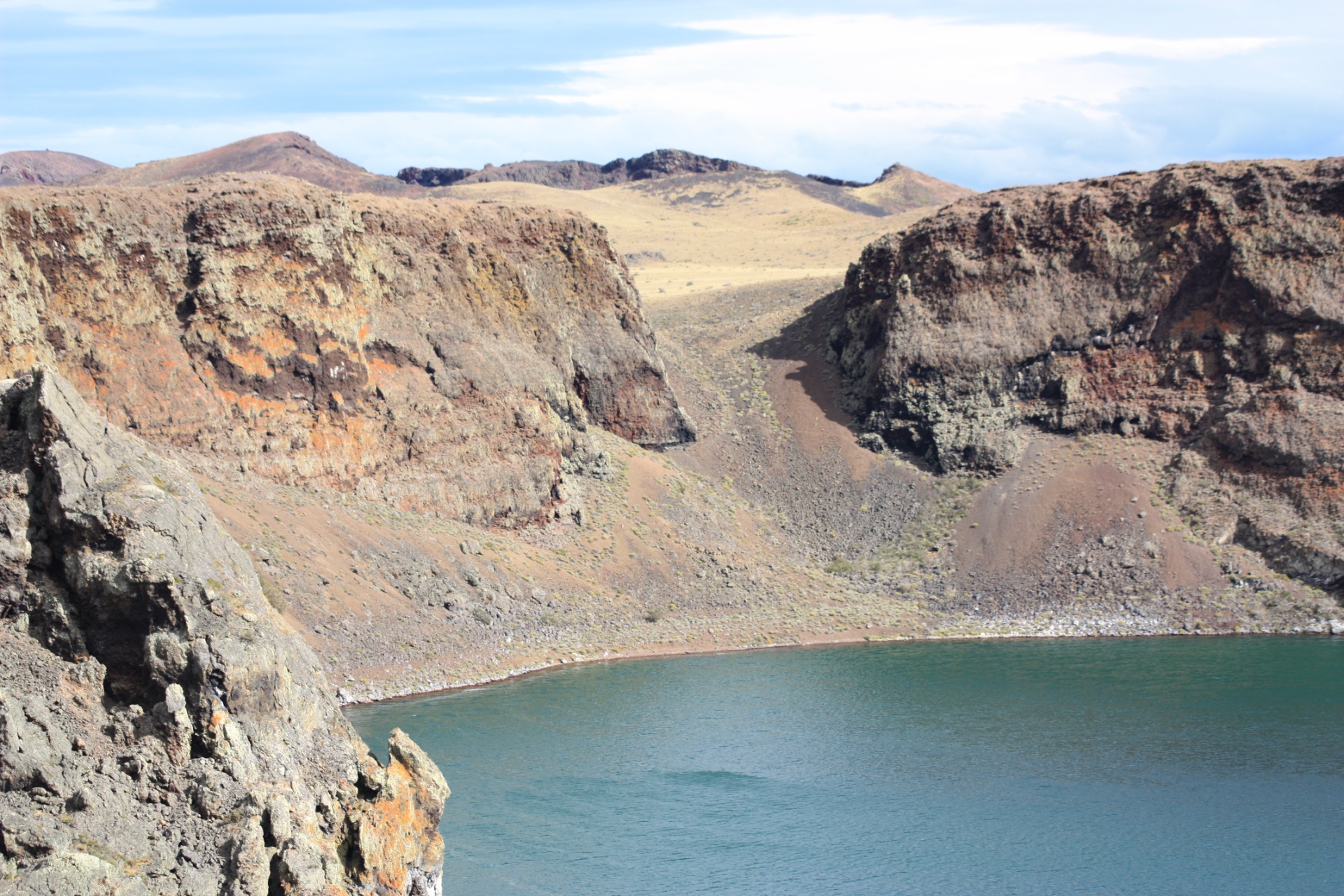 Laguna Azul, um antigo vulcão