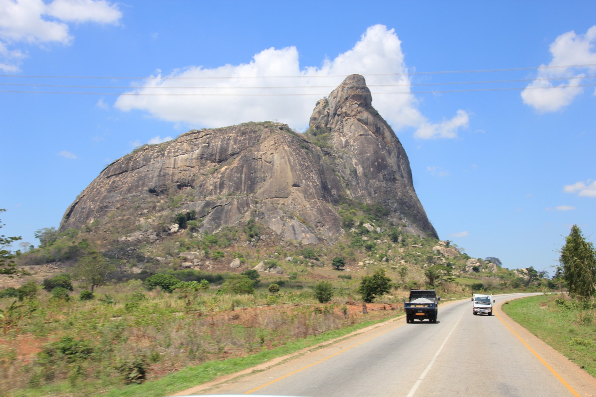 Paisagens ao longo da estrada de Nampula a Nacala