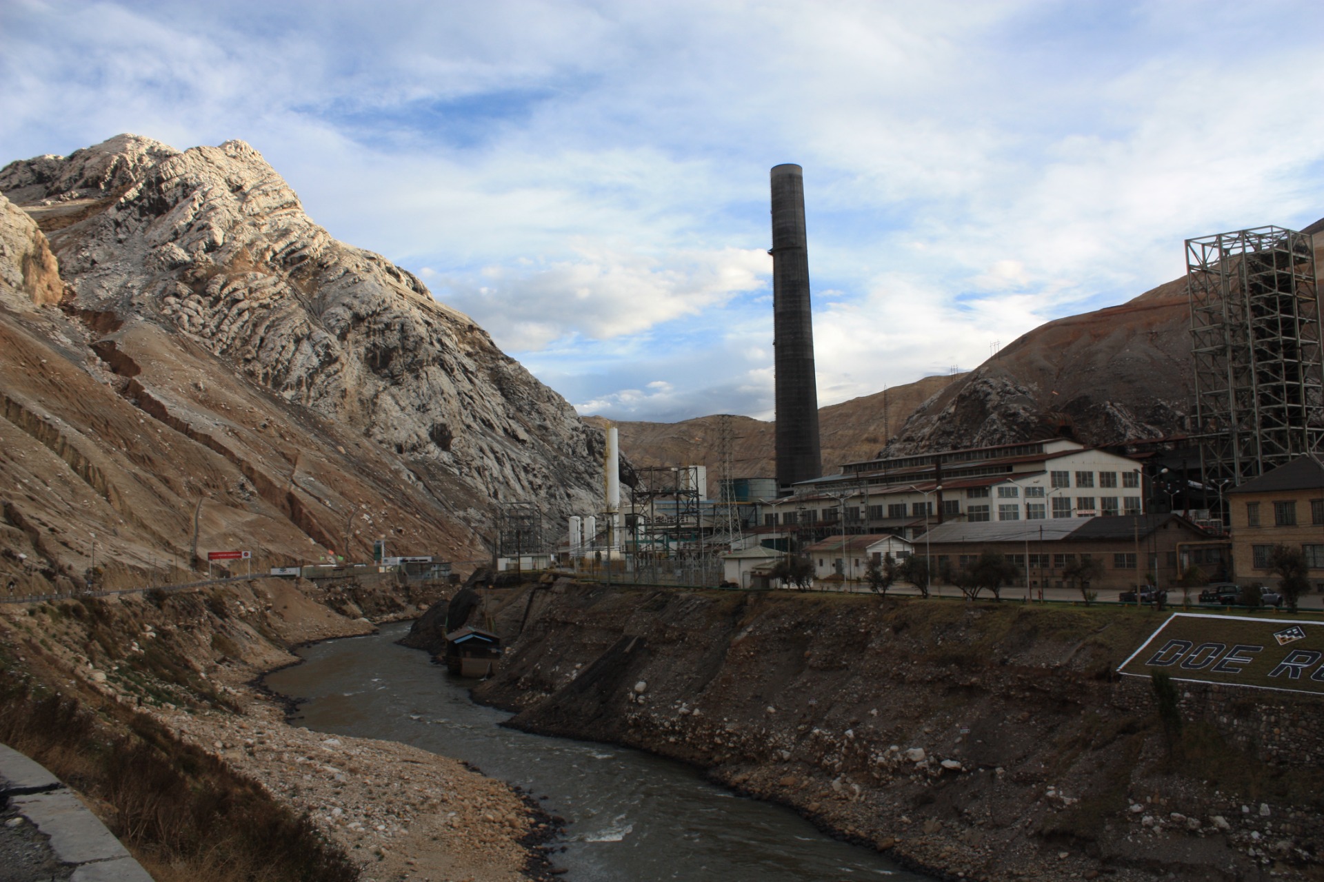 La Oroya, cidade mineira. Peru