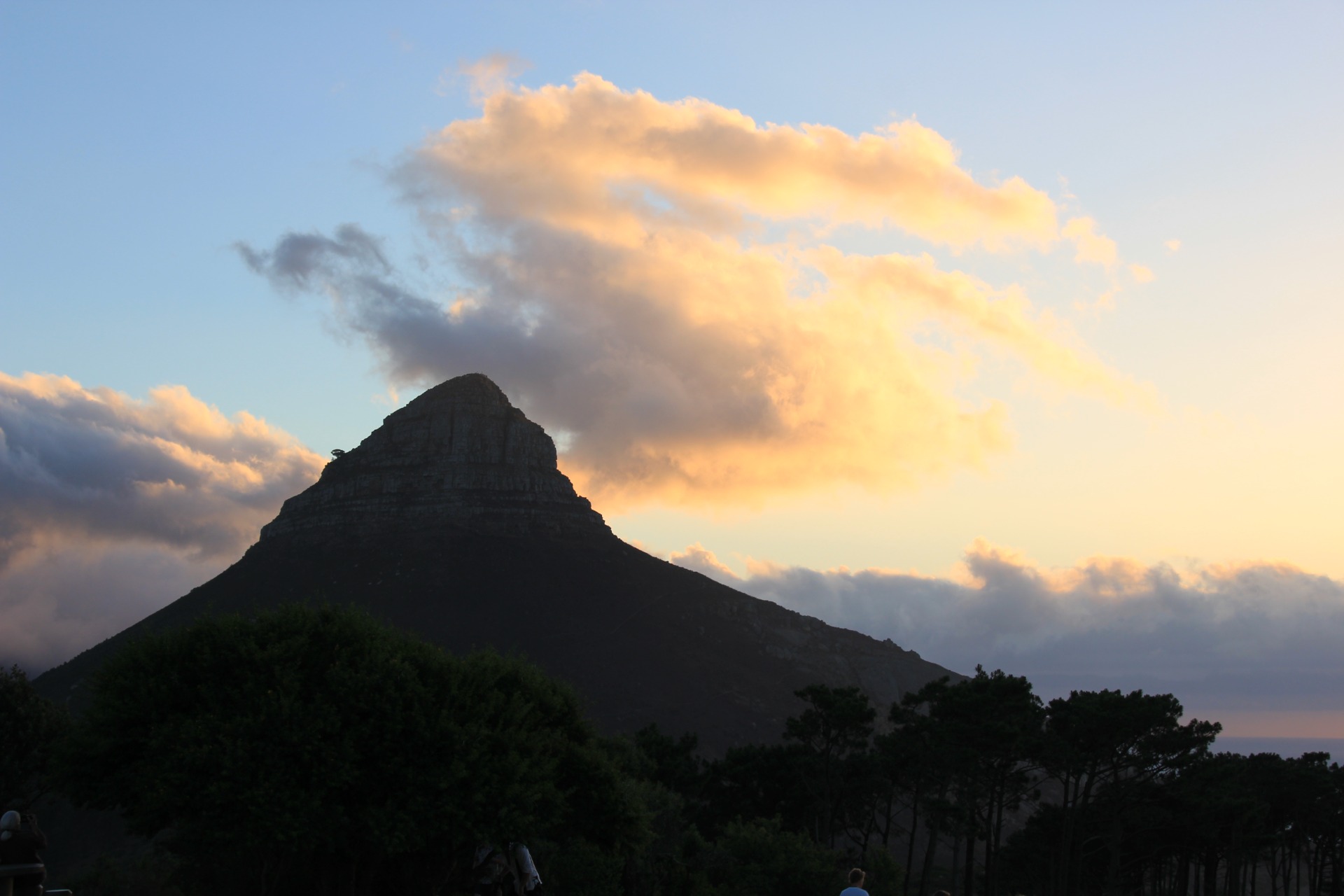 Famoso por do sol na Cidade do Cabo
