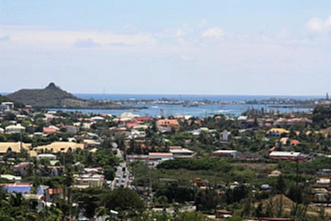 Paisagens da ilha de St Maarten