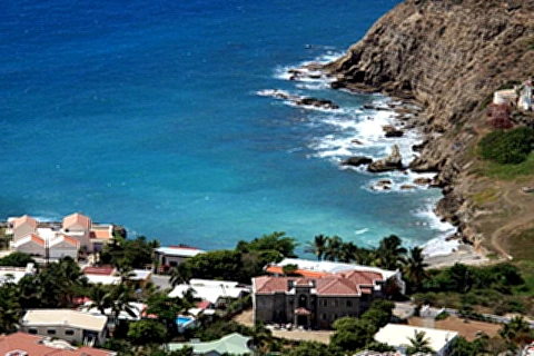 Paisagens da ilha de St Maarten
