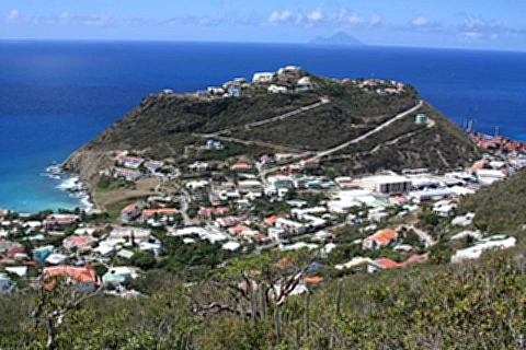Paisagens da ilha de St Maarten