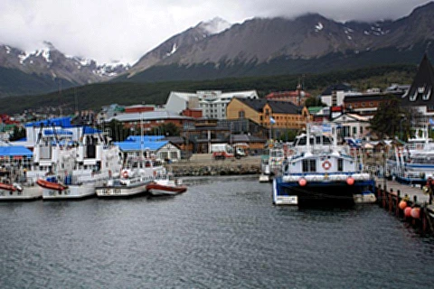 Vistas da cidade de Ushuaia
