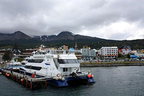 Vistas da cidade de Ushuaia