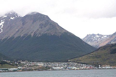 Vistas da cidade de Ushuaia