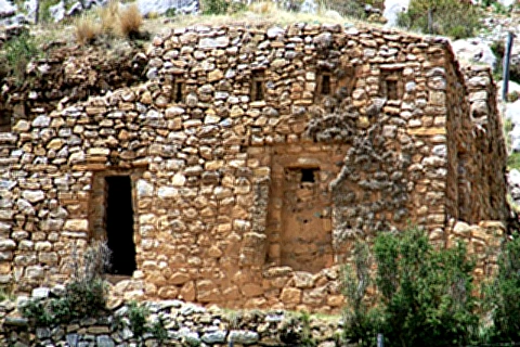 Ruinas do Palacio del Inca na Isla del Sol