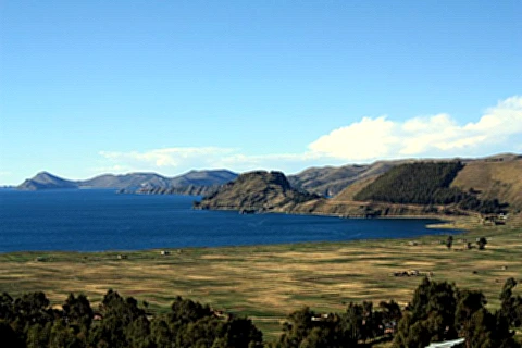 Paisagens do Lago Titicaca