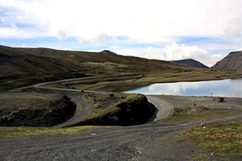 Paisagens da estrada La Paz a Coroico