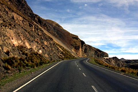 Paisagens da estrada La Paz a Coroico