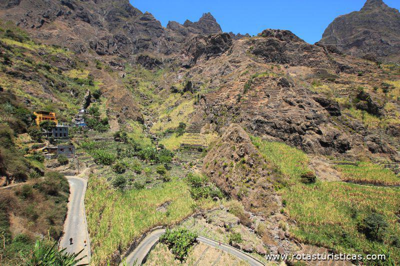 Vales verdejantes, ilha de Santo Antão, Cabo Verde