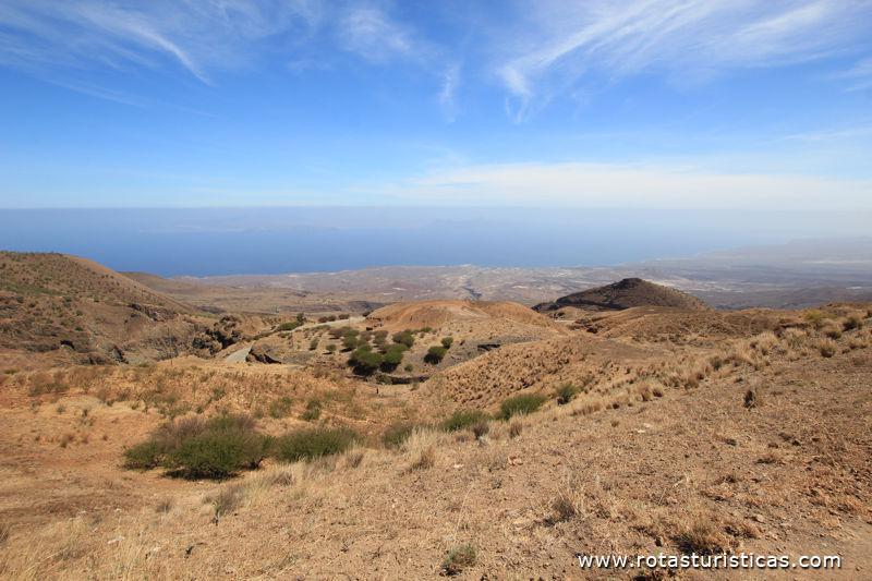 Paisagem sul da ilha de Santo Antão, Cabo Verde