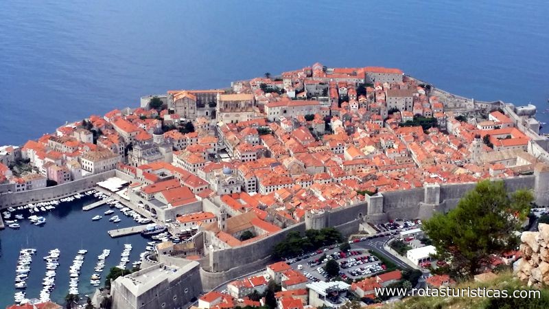 Vista da Cidade Velha de Dubrovnick