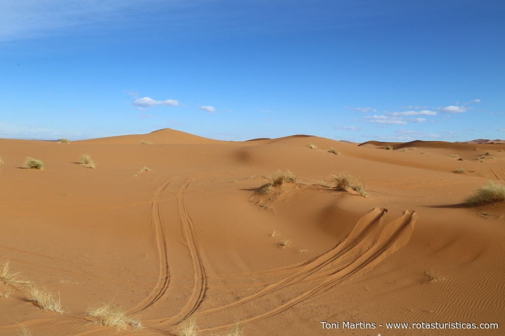 Dunas do deserto de Merzouga