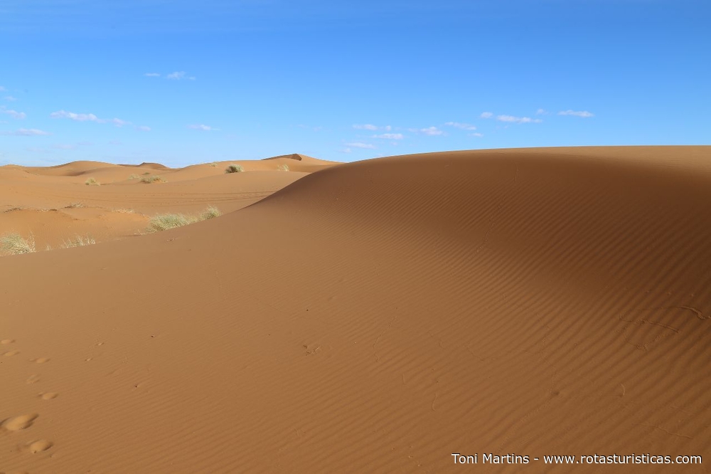 Dunas do deserto de Merzouga