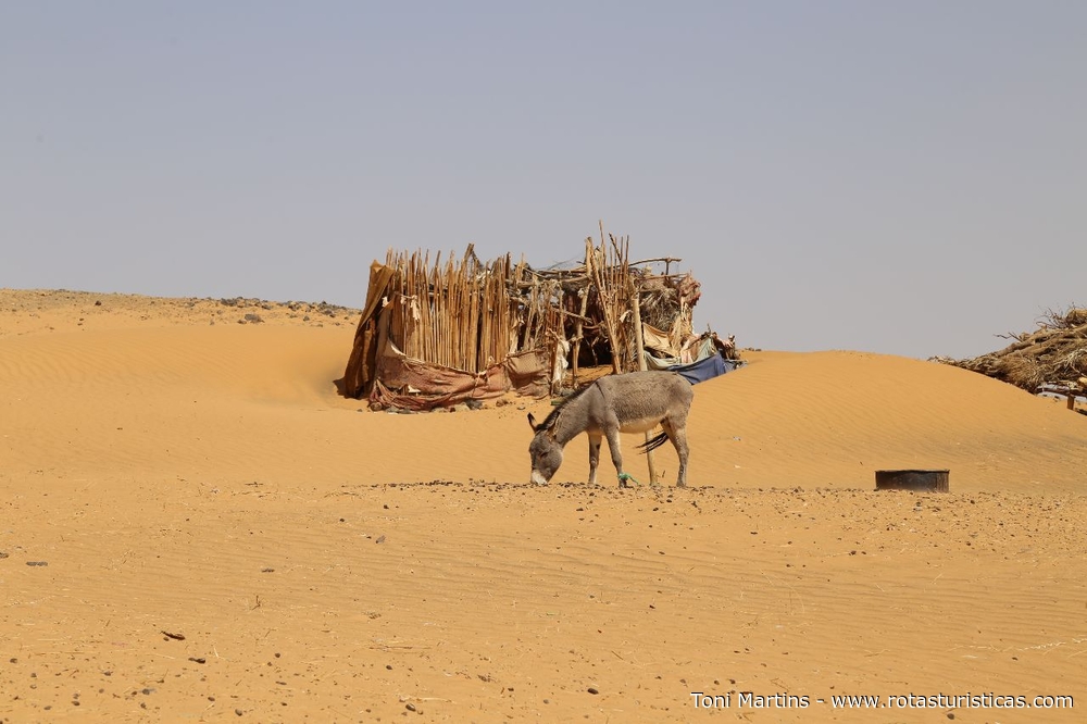 Acampamento Tuaregue no deserto de Merzouga