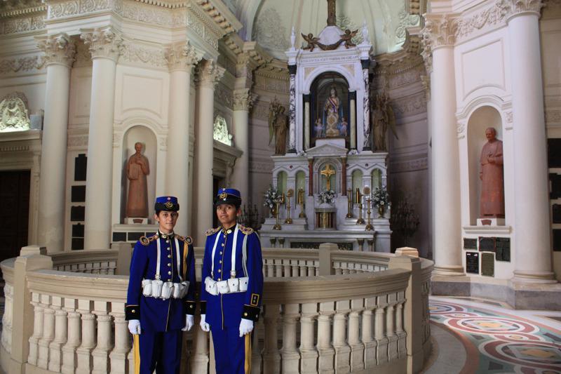 Interior del Panteón Nacional de los Héroes