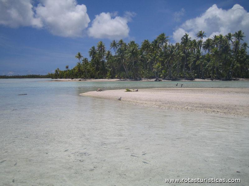 Chegada ao Atol na Lagoa Azul onde iamos almoçar