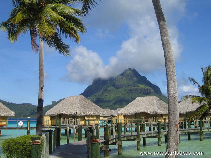 Overwater Bungalows em Bora Bora