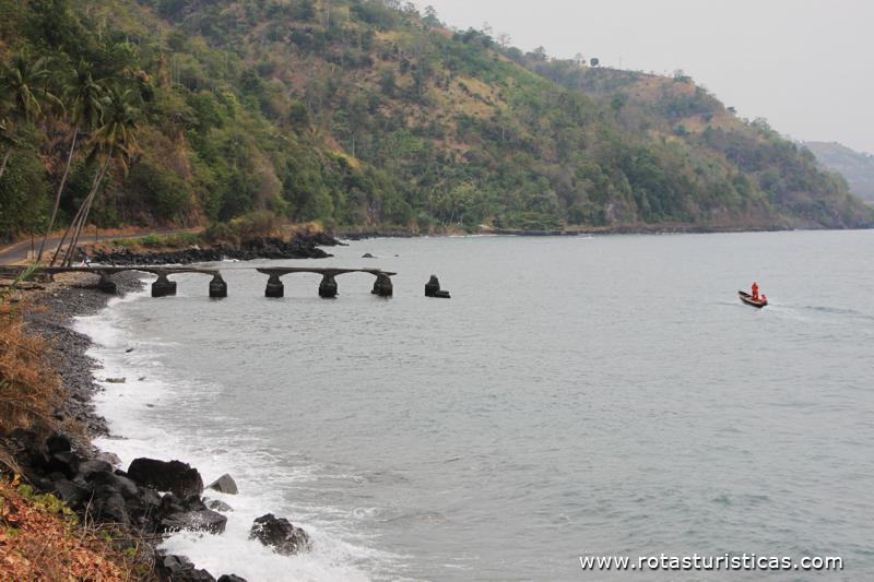 Paisagens da costa norte de São Tomé