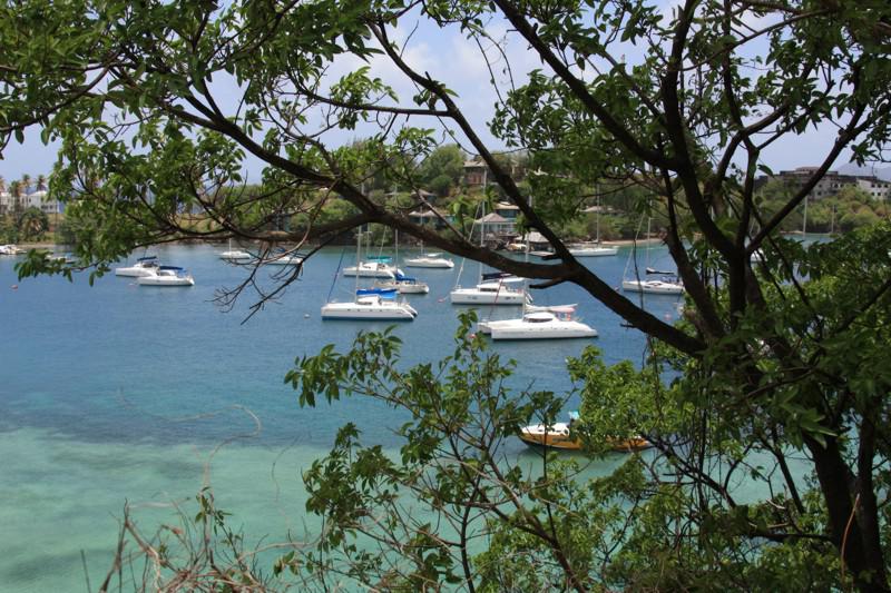 Barcos na Lagoa Azul