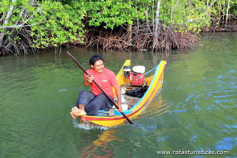 Pescador no rio (Krabi/Tailand)