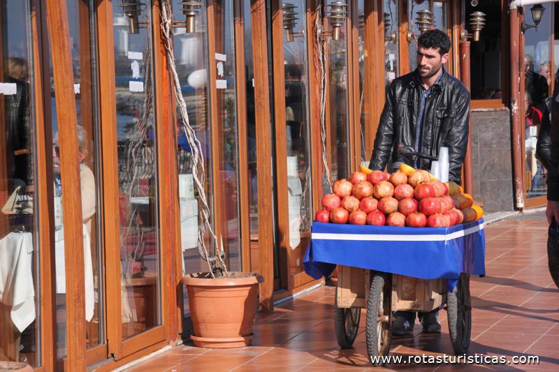 Vendedor de sumo de romã, Istanbul, Turkey