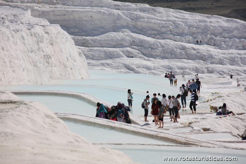 Hierapólis, Castelo de algodão, Termas de Pamukkale
