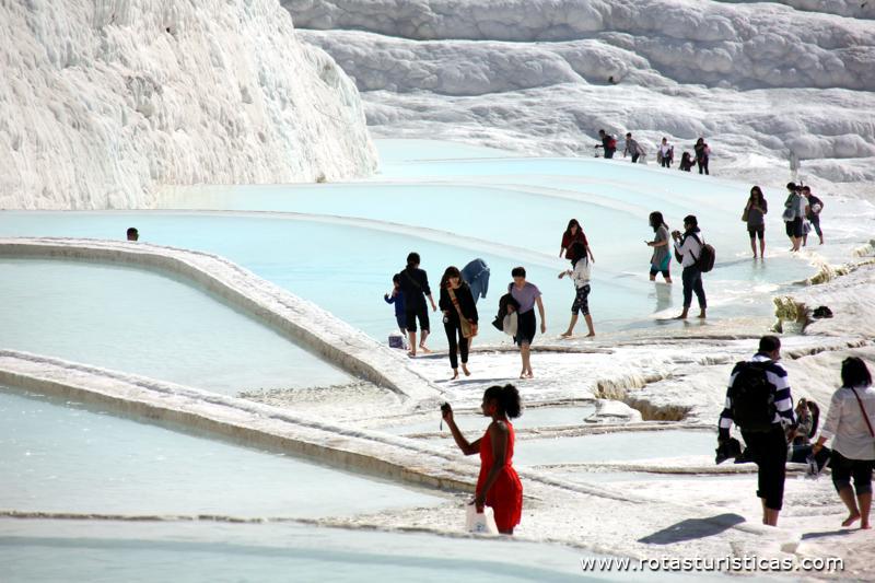 Hierapólis, Castelo de algodão, Termas de Pamukkale
