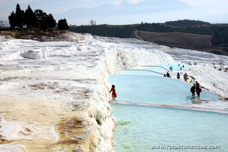 Hierapólis, Castelo de algodão, Termas de Pamukkale