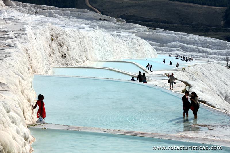Hierapólis, Castelo de algodão, Termas de Pamukkale