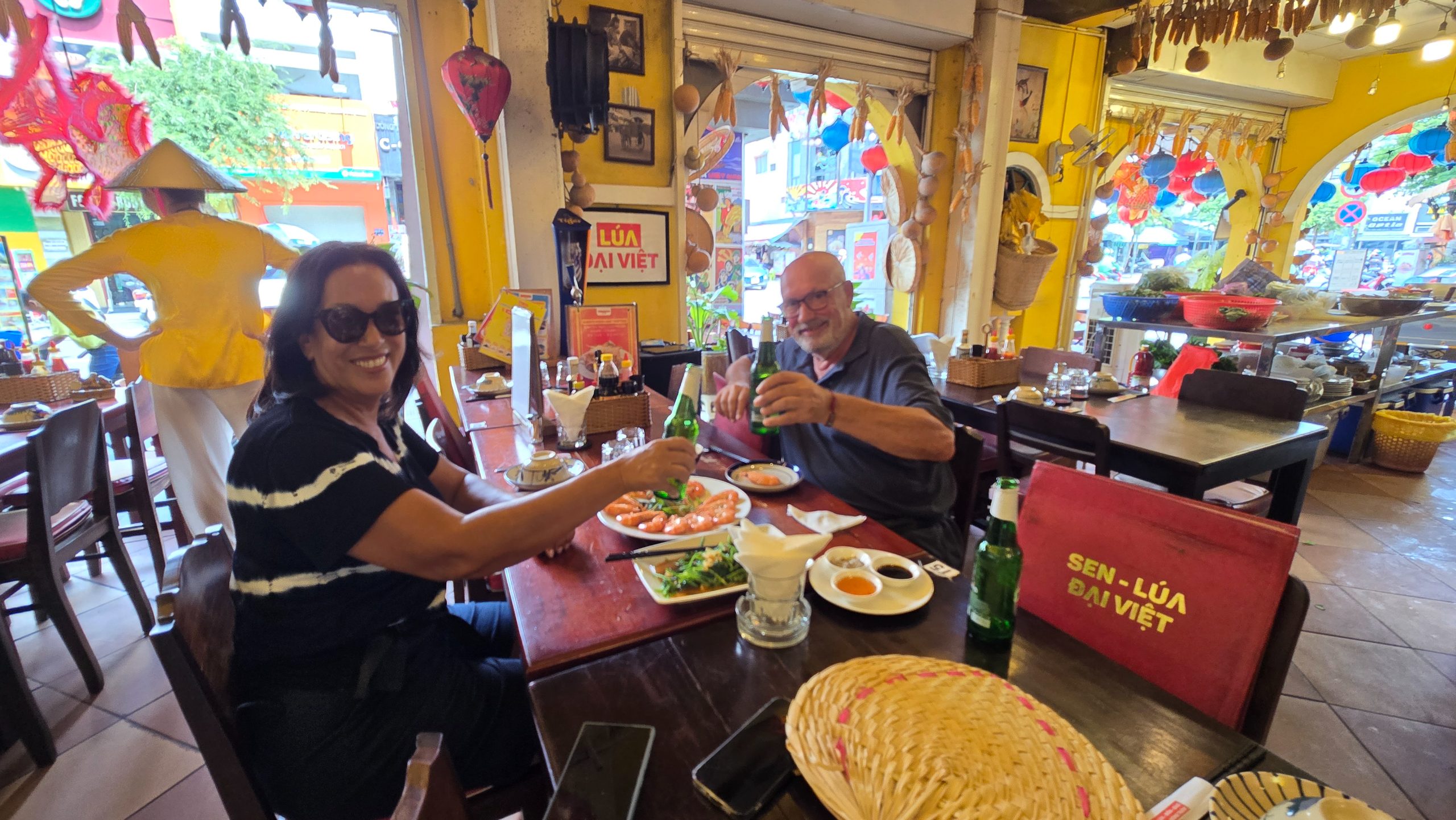 Almoçando marisco em Ho Chi Minh